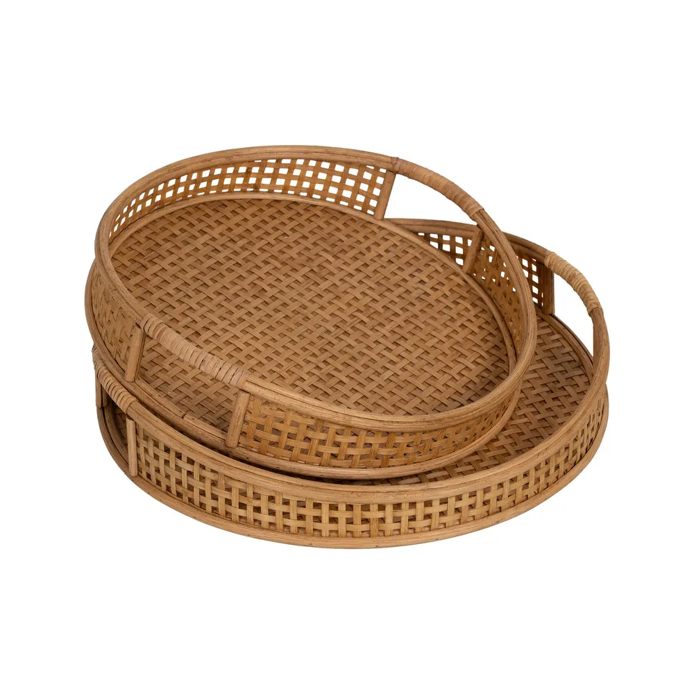 Tavi rotunde decorative bambus | Obiecte eco-friendly [1]