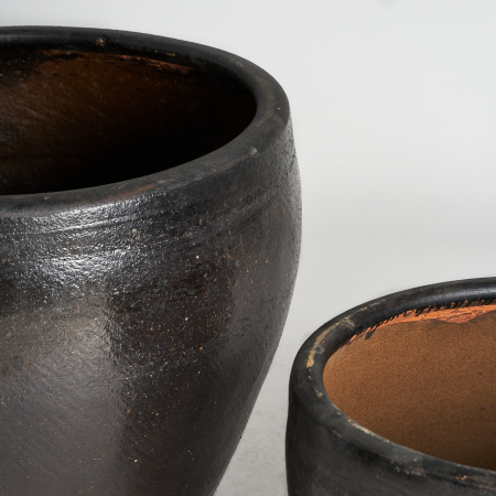 Set vase decorative unicat ceramica neagra|Vase decorative contemporane [2]