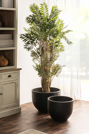 Set vase teracota neagra contemporane|Vase decorative elegante [5]
