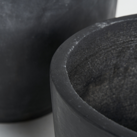 Set vase teracota neagra contemporane|Vase decorative elegante [2]