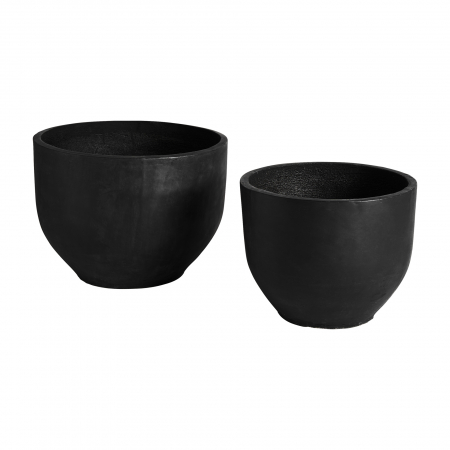 Set vase teracota neagra contemporane|Vase decorative elegante [1]