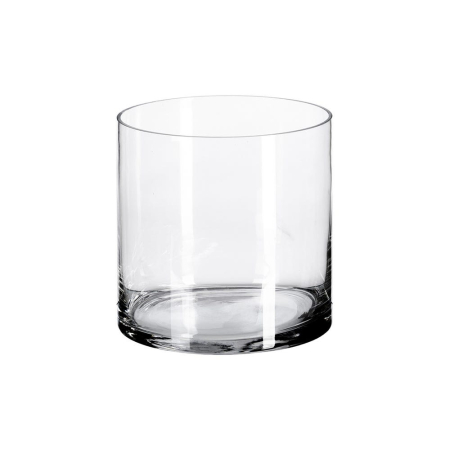 Obiecte decorative - Set vaze din sticlă transparentă cu formă cilindrică