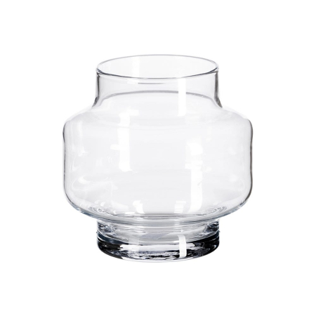 Obiecte decorative - Set vaze din sticlă transparentă cu formă rotundă