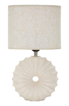 Decor Flori - Set 2 lămpi de masă mici cu bază florală nisipiu
