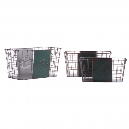Cosuri - Set 3 cosuri vintage gri|Cosuri metalice premium