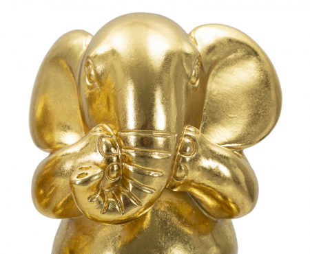 Set 3 elefanti Nu vad/aud/vorbesc, rasina auriu [5]