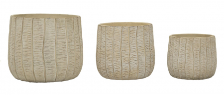 Set 3 ghivece decorative din rășină Flake [1]