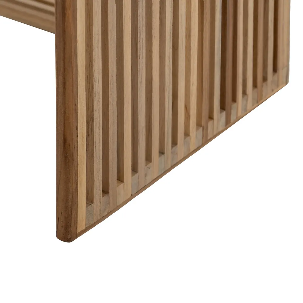 Set masute mici tec reciclat nesting, lamele verticale, design compact [7]