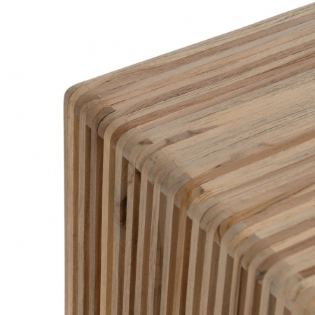 Set masute nesting tec reciclat, lamele verticale aerisite [7]