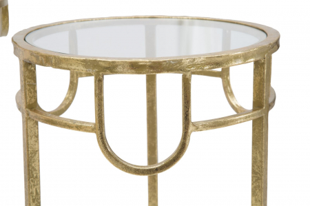 Masute Rotunde Aurii Design Inalt CreativDeco [6]