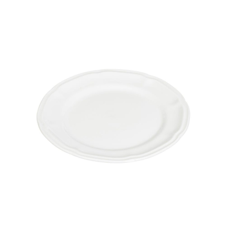 Romantic - Set 4 farfurii de desert din porțelan alb cu margine festonată din colecția Smart de 20 cm