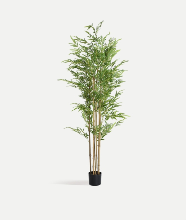 Flori, Plante artificiale - Set 4 plante decorative bambus artificial verde – set 4 bucăți înalte pentru interior
