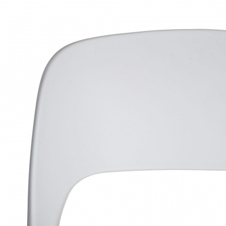 Scaune albe din polipropilenă, stivuibile și ergonomice – set 4 bucăți [5]