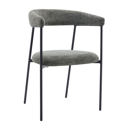 Mobilier - Set 4 scaune de dining din stofă gri