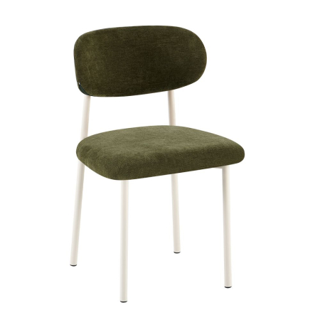 Mobilier - Set 4 scaune de dining din stofă verde