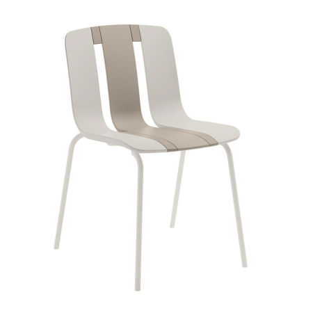 Mobilier - Set 4 scaune de dining grădină și HORECA din polipropilenă bej