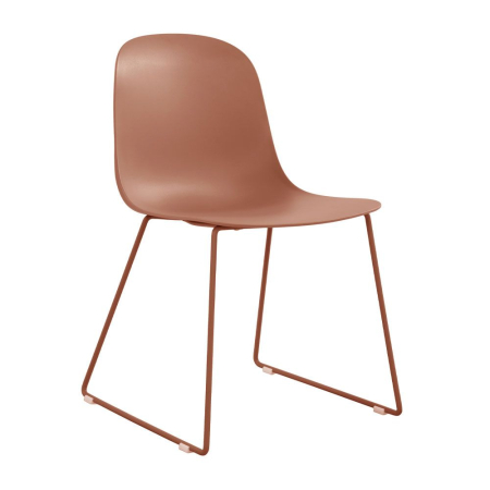 Mobilier - Set 4 scaune de dining grădină și HORECA din polipropilenă teracota