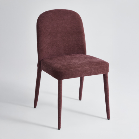 Scaune Dining - Set 4 scaune dining și Horeca din stofă chenille vișiniu bordo