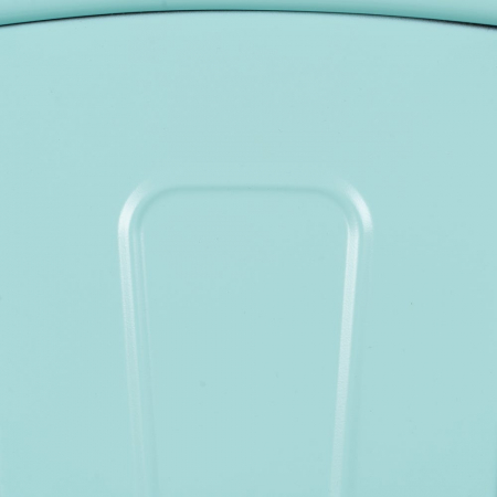 Scaune metalice turquoise stil Tolix – set 4 bucăți, robuste și stivuibile [10]