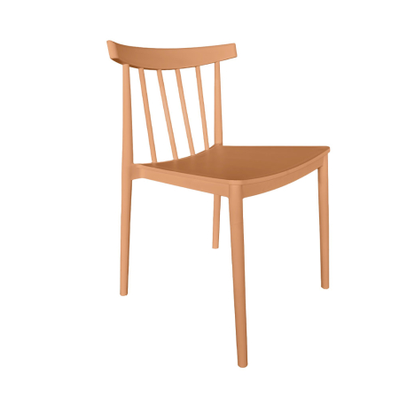 Nordic - Set 4 scaune stivuibile de dining grădină și HORECA din polipropilenă bej deschis