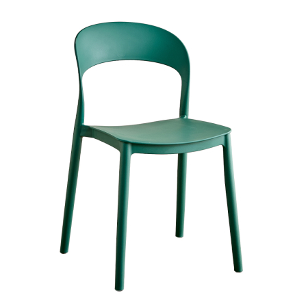 Scaune - Set 4 scaune stivuibile de dining grădină și HORECA din polipropilenă verde