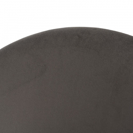 Scaune catifea gri închis cu picioare metalice negre – set 4 bucăți, stil modern [7]