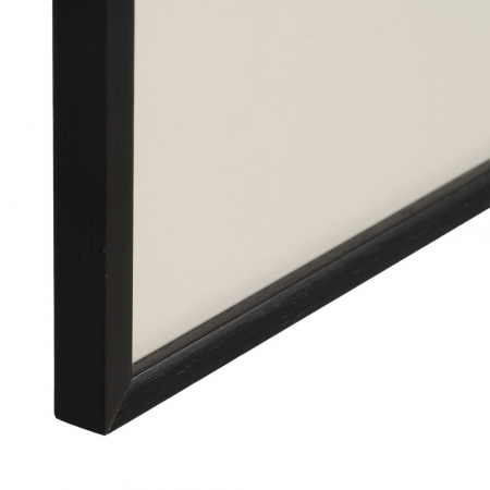 Set 4 tablouri japandi peisaj stilizat pictate manual, 50x44cm, sepia-negru, sticlă și lemn ayous [8]