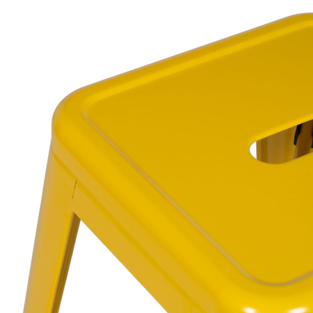 Set 4 taburete bar galbene industriale din metal 42 x 42 x 61.20 cm [2]