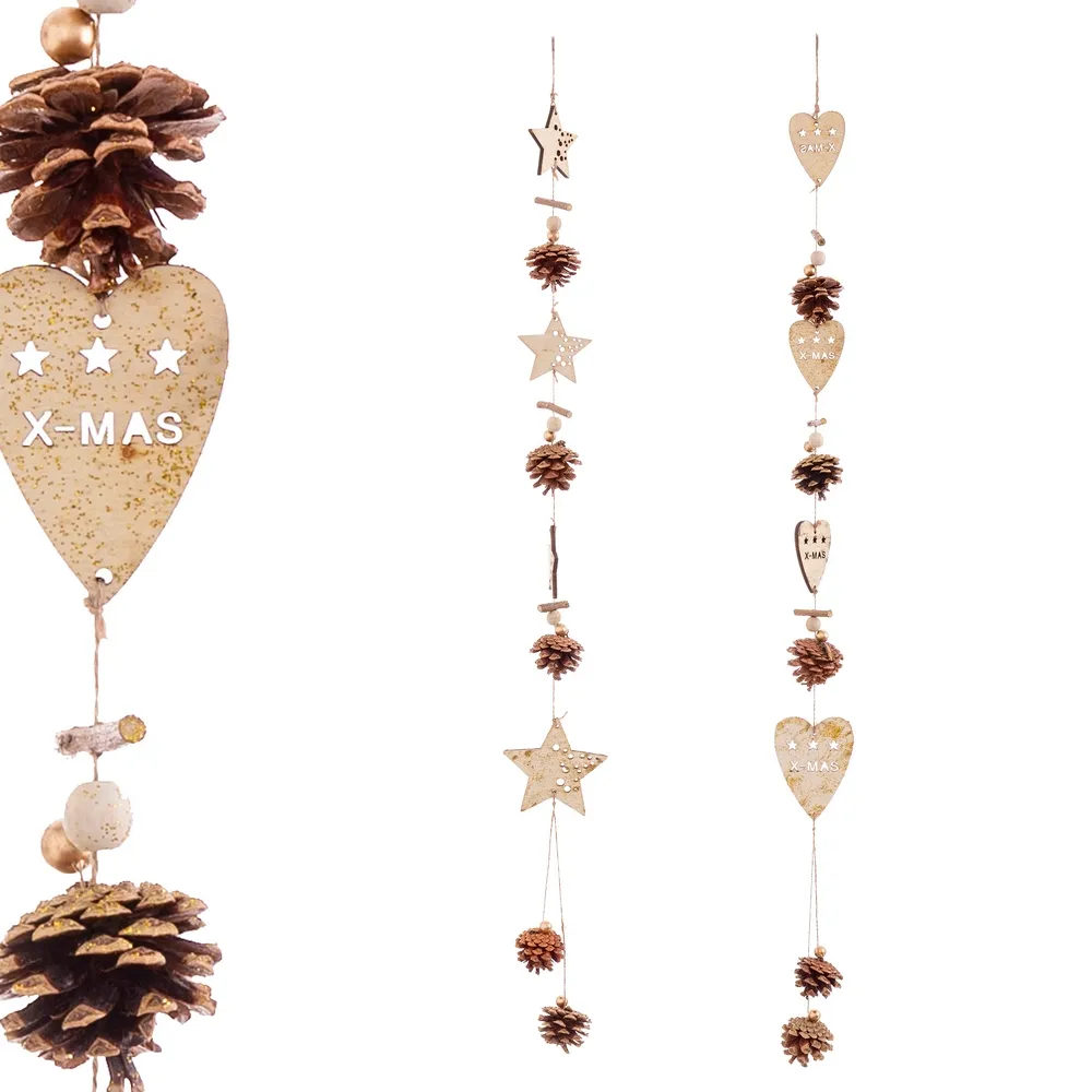 Obiecte decorative - Set de 6 Decoratii de Craciun Naturale CreativDeco - Accente Rustice pentru Brad