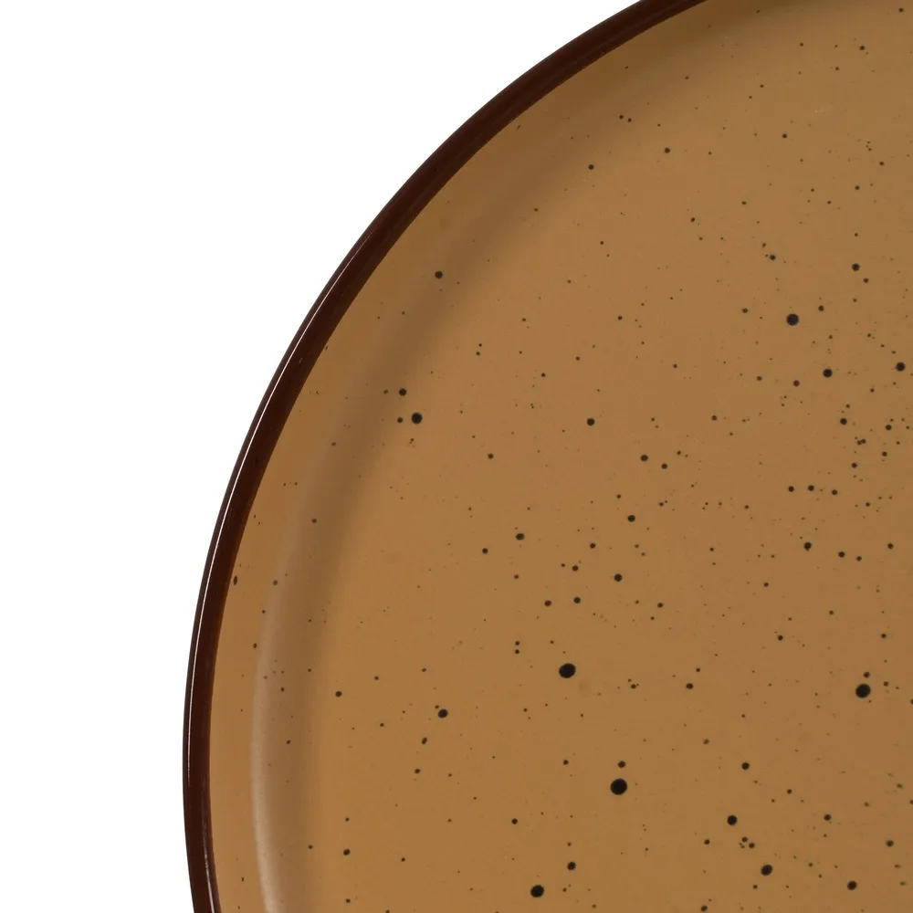 Farfurii intinse ocru 6 buc | Farfurii de toamna sofisticate [2]