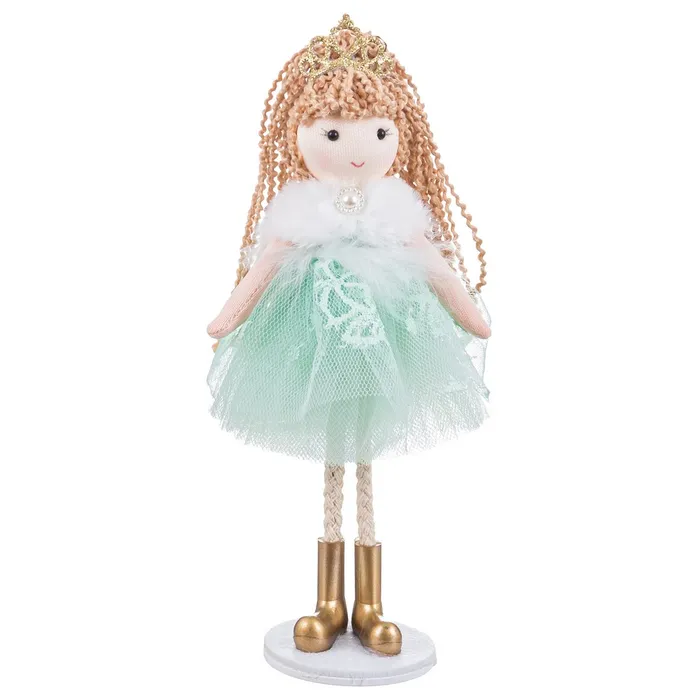 Fetițe decorative verde poliester set 6 Crăciun|Decoruri festive pline de farmec Obiecte decorative - Fetițe decorative verde poliester set 6 Crăciun|Decoruri festive pline de farmec
