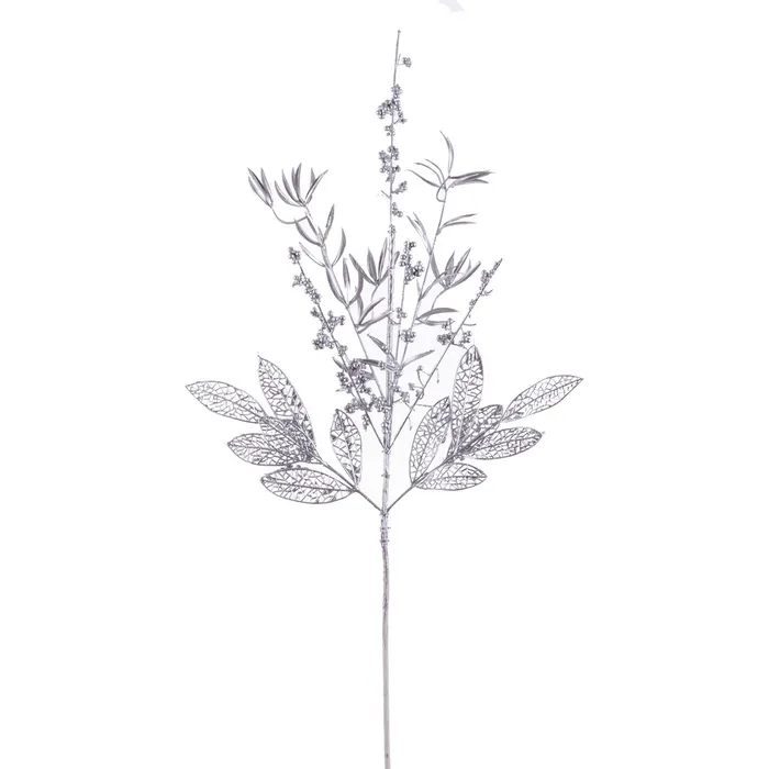 Obiecte decorative - Set Frunze Decorative Argintii CreativDeco - Stralucire si Eleganta pentru Sărbători