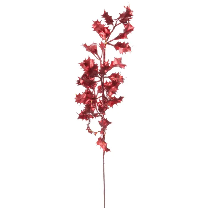 Obiecte decorative - Frunze Decorative Rosii CreativDeco - Accente Festive pentru Decorul de Craciun