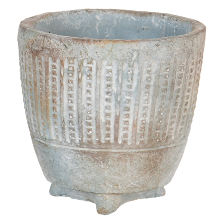 Ghivece, Vase Exterior - Set 6 ghivece decorative rotunde din ciment, formă cub