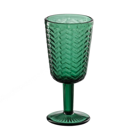 Servirea mesei - Set 6 Pahare Vin Dark Green, Cristal Verde - CreativDeco.ro