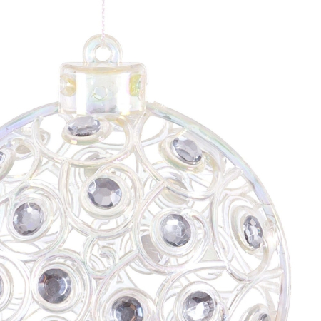 Globuri transparente decorative cristale Crăciun Ixia [1]