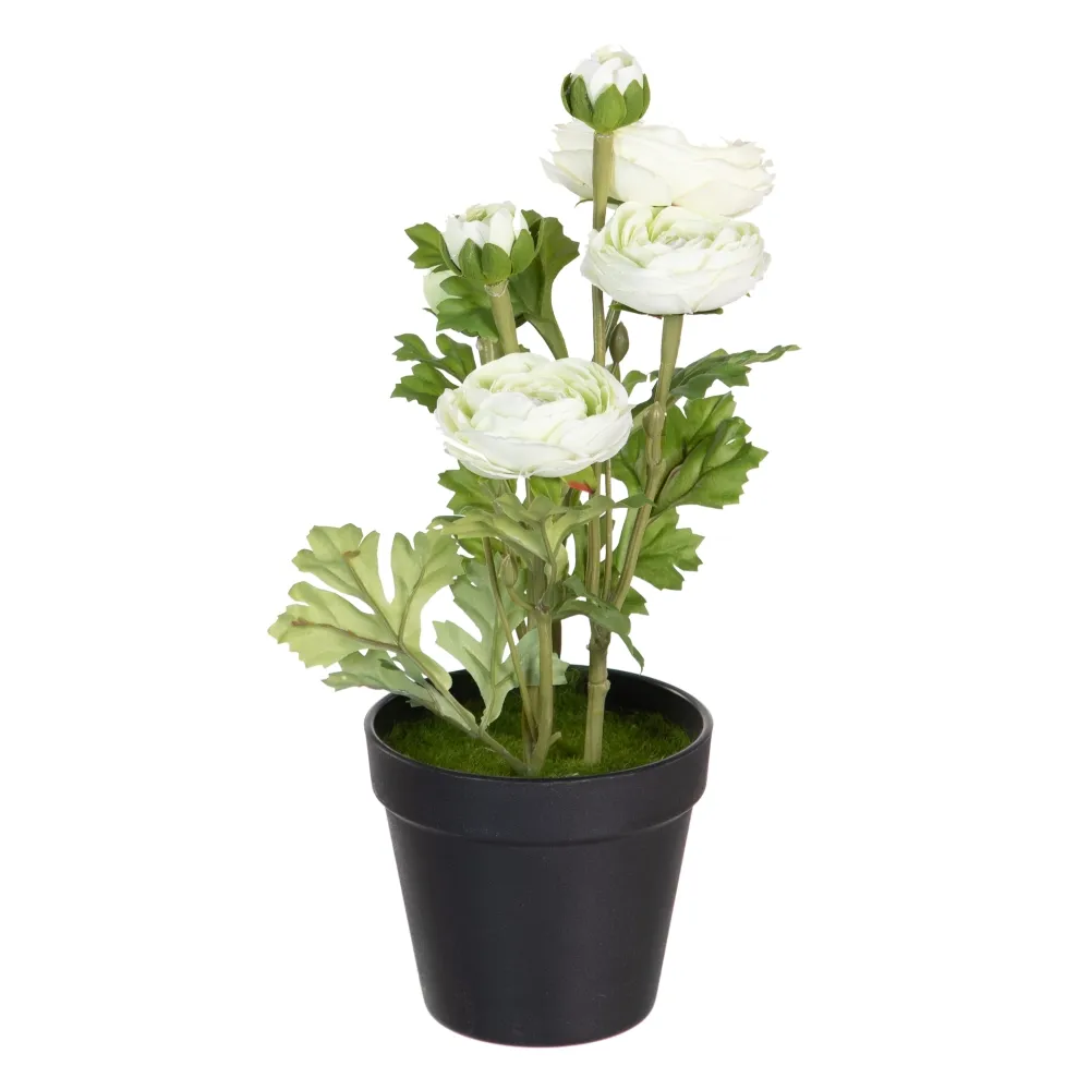 MEGA PROMOTII - Ghivece cu flori artificiale albe | Decoratiuni dormitor | CreativDeco