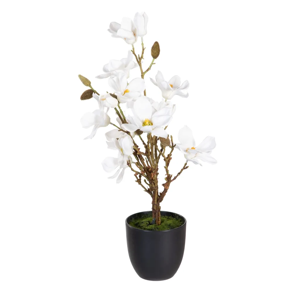 MEGA PROMOTII - Magnolii Albe Mari Artificiale | Plante Ornamentale Elegante
