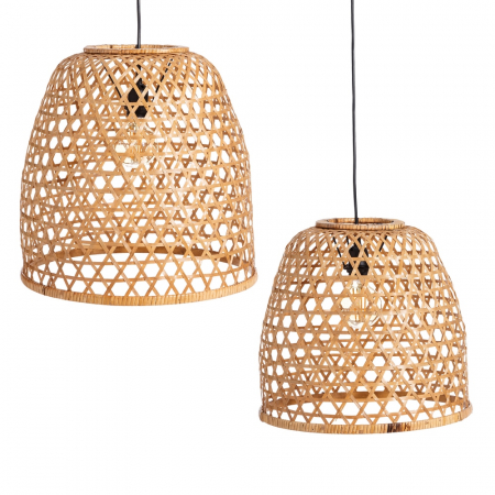 Lustre, Lampi suspendate - Lampi tavan bambus CreativDeco - Decor natural si autentic