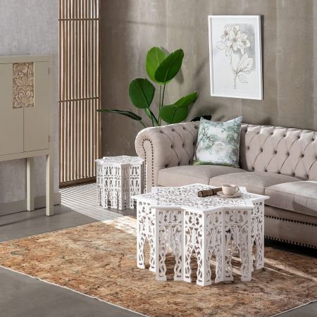 Masute Cafea Sculptate CreativDeco - Design Artizanal pentru Living [1]