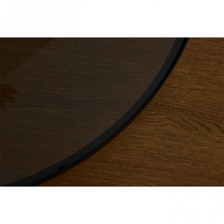 Măsuțe cafea Accordo design modern cu sticlă fumurie și lemn natural [2]