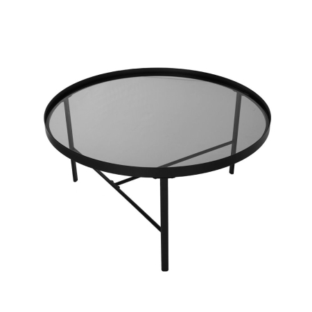 Măsuțe cafea Accordo design modern cu sticlă fumurie și lemn natural [4]