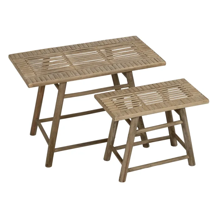 Set masute bambus dormitor|Mobilier natural și eco-friendly [1]