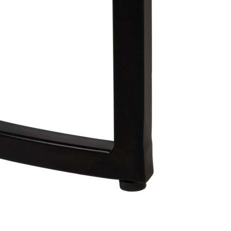 Pereche mese cafea rotunde lemn mango metal negru Ixia [8]