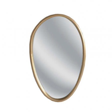 Oglinzi - set de 2 oglinzi decorative ovale aurii design organic stone