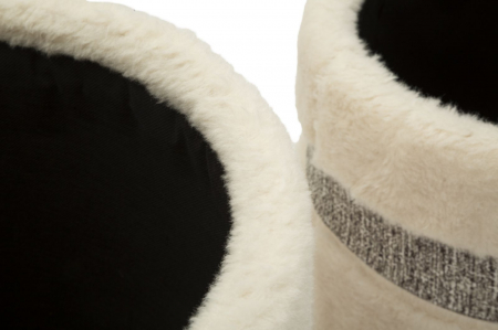 Set de 2 pufuri crem cu spațiu de depozitare Saint Moritz [8]