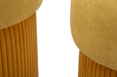 Set de 2 pufuri cu spațiu de depozitare galbene Aspen [2]