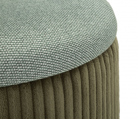 Set de 2 pufuri verzi moderne cu spațiu de depozitare Bolzano [3]