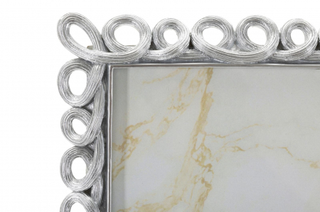 Rame foto argintii din rășină cu bucle 20x25 – imagine principală – Hollow [2]