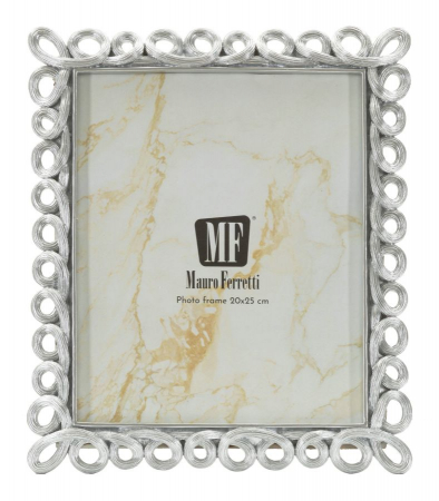 Rame foto argintii din rășină cu bucle 20x25 – imagine principală – Hollow [1]